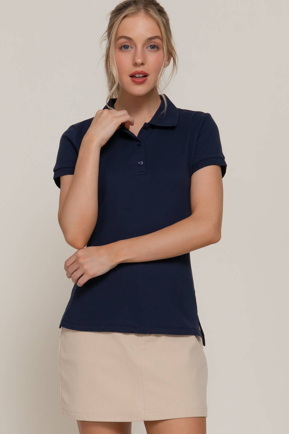 Active Basic | Active USA - Wholesale Polo - Women's - Short Sleeve Classic Pique Polo Top16