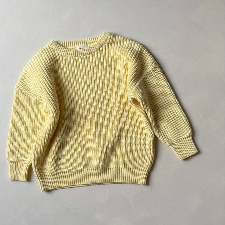 Hunter and Rose - Wholesale Knit Sweater - Kids - Lemon Aspen Jumper
