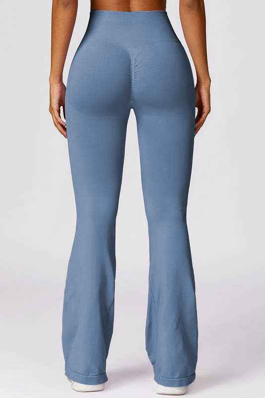 Color 5 – Großhandel Sportbekleidungsset – Damen – Seamless high waist active wear  work out flare leggings4