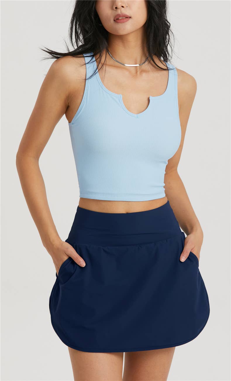 91thelabel - Vendita all'ingrosso Canotta - Donna - Canotta casual a costine sagomata Hera2