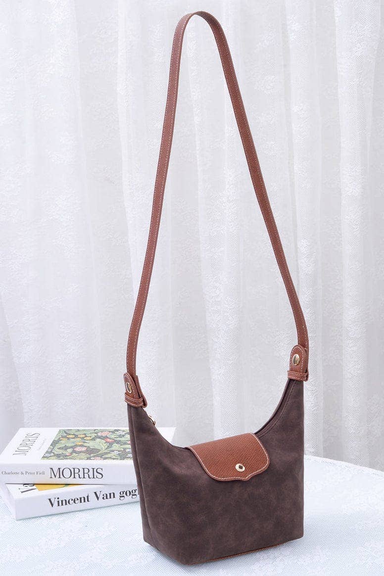 MiMi Wholesale - Vente Sac porté épaule – femme - Sac convertible en daim SU780 : pochette/épaule/croisé2