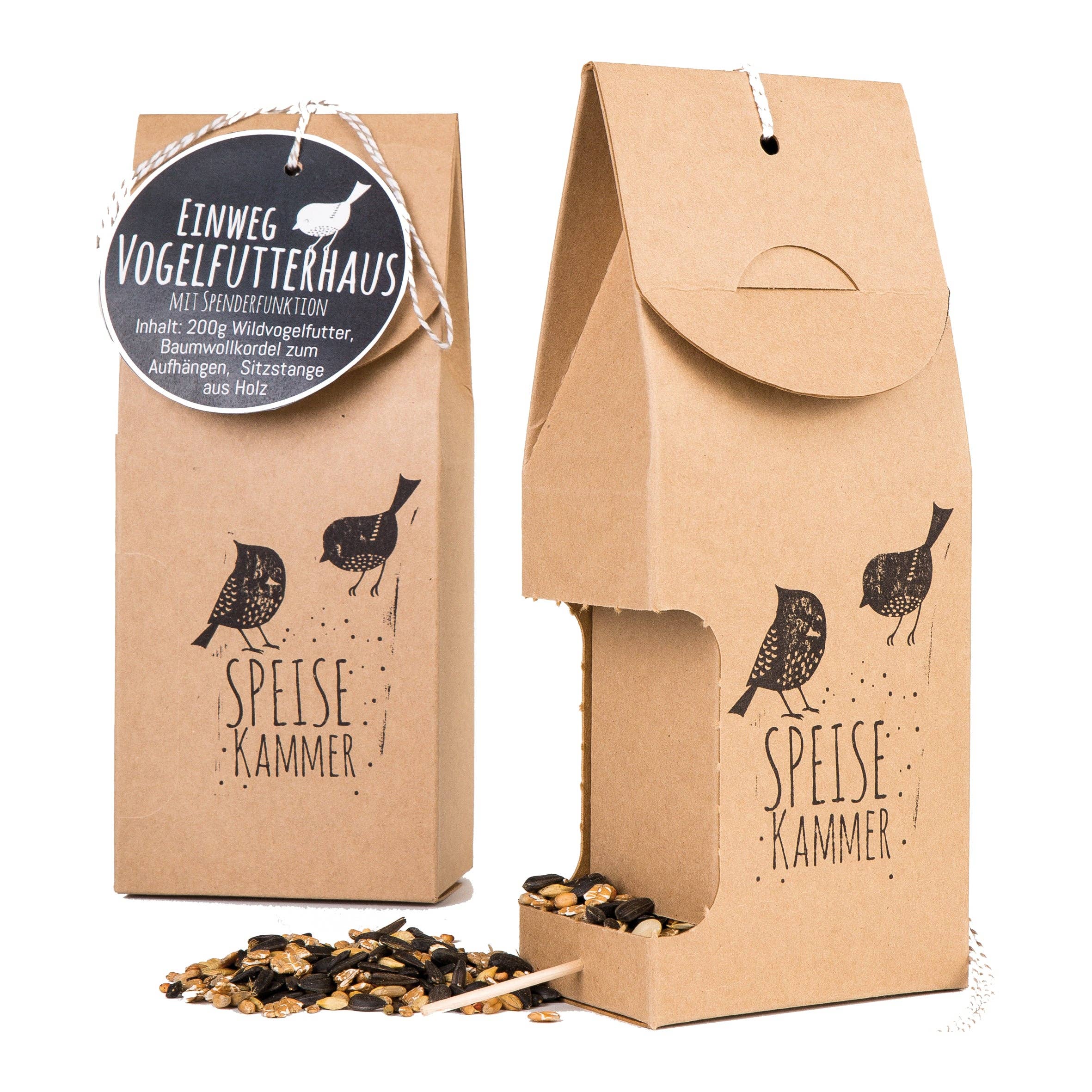 Wunderle GmbH - Wholesale Bird Feeder - Bird feeder made from natural cardboard - with practical dispenser function1