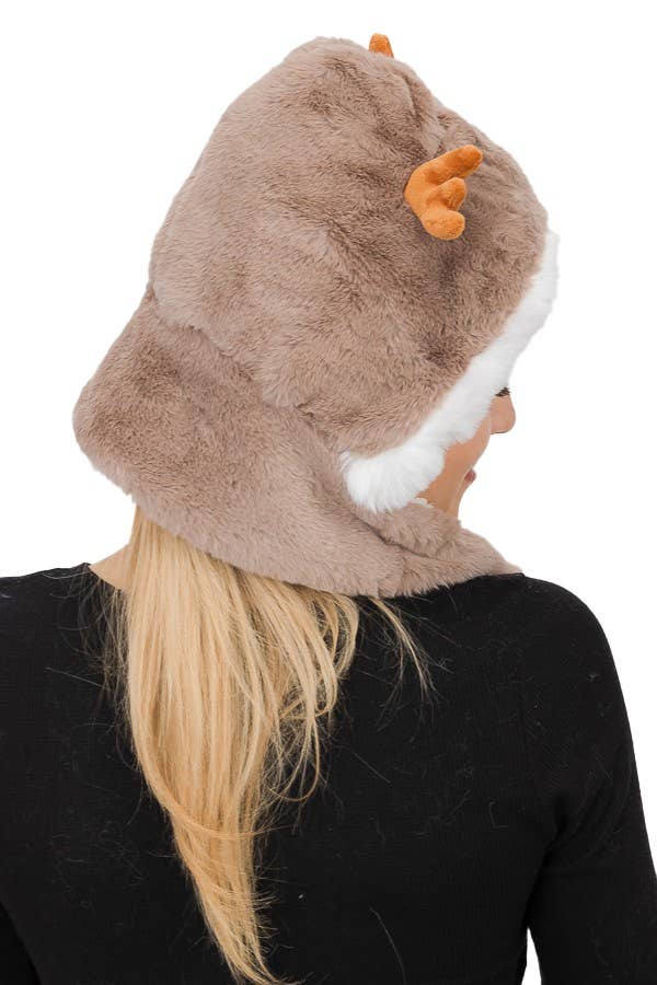 Cap Zone - Wholesale Beanie - Dames - Teddybont halswarmer sjaal dierenhoed7