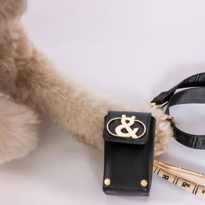 Manly Leather Poo Bag Holder for wholesale by Rufus & Coco