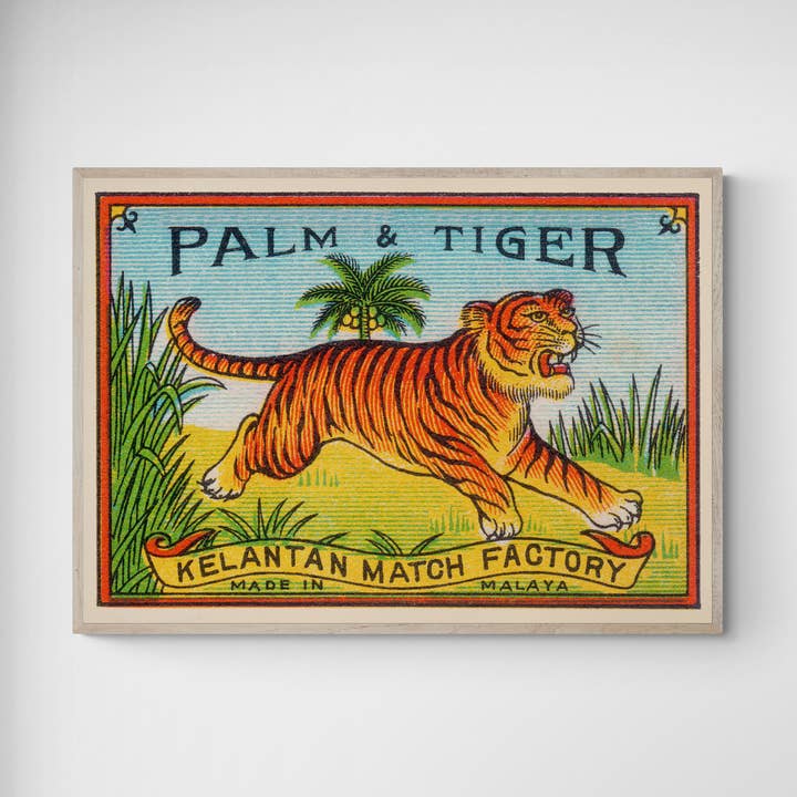 Tirage d'art tigre | Décoration murale colorée | Déco intérieure bohème pour la vente par INK & SONS