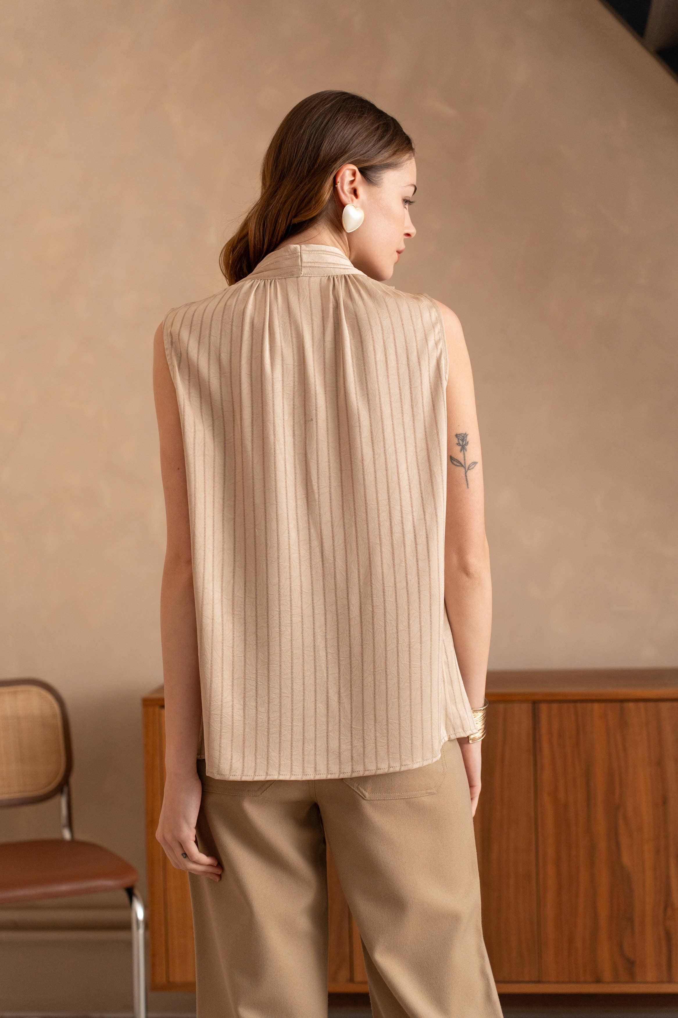 LULUMARY - Wholesale Blouse - Women's - Draped Top H7138