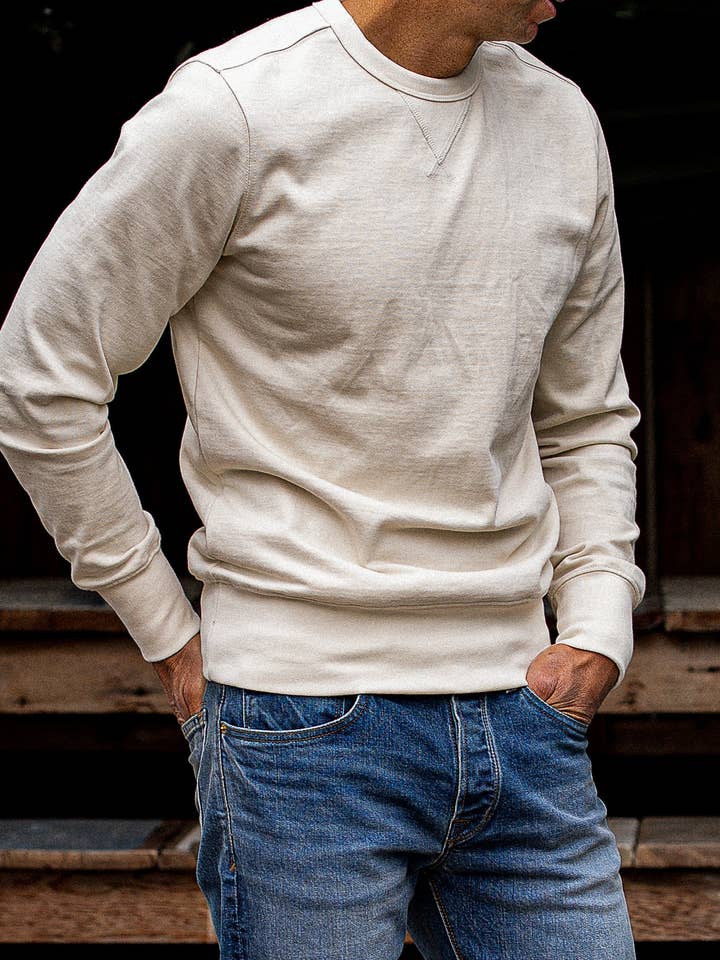 Natural Stinson Pullover | 12oz Rugby Jersey 100% cotton for wholesale on Faire9