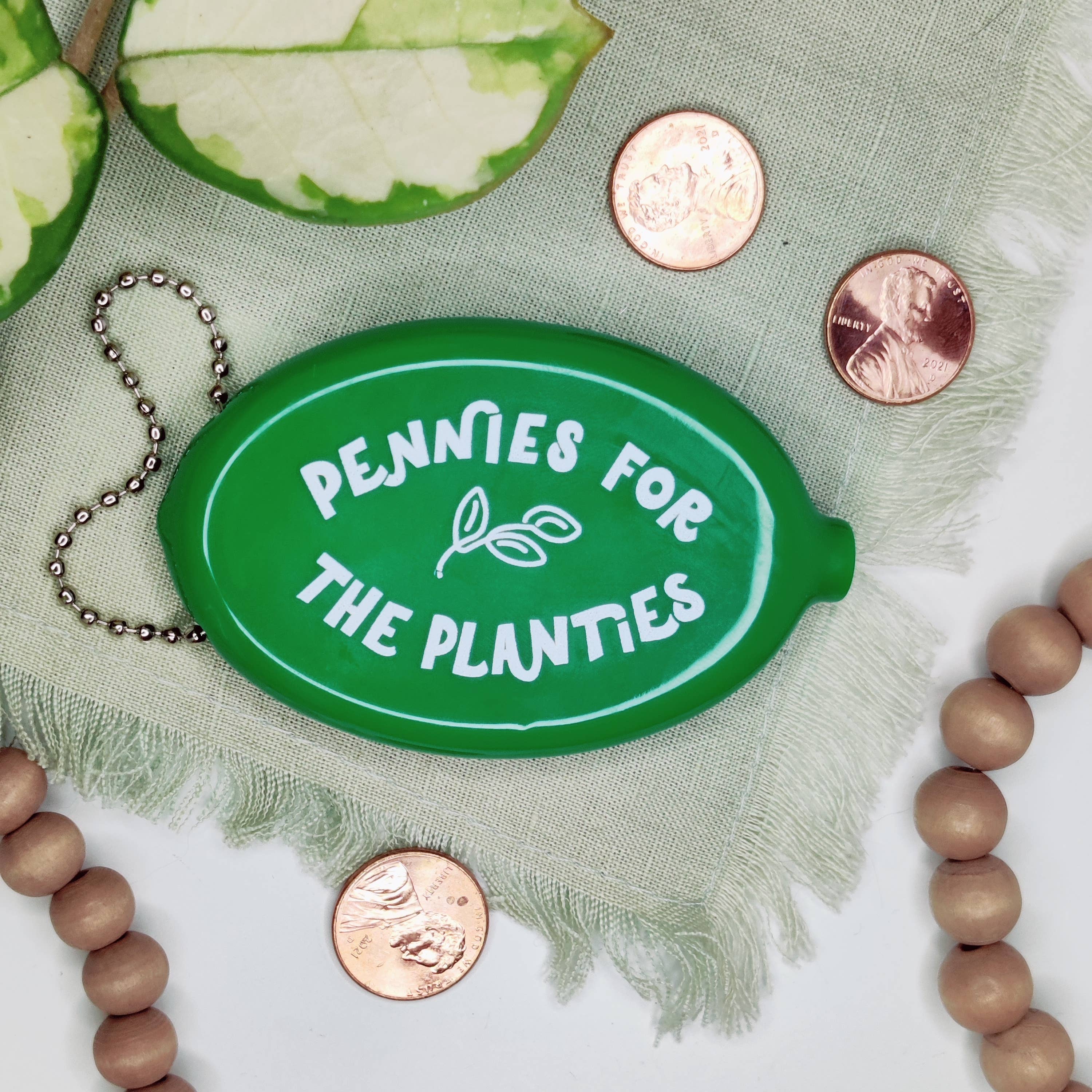 BumbleB Graphic Design - Wholesale Keychain - Women's - Pennies for the Planties Coin Purse Keychain1