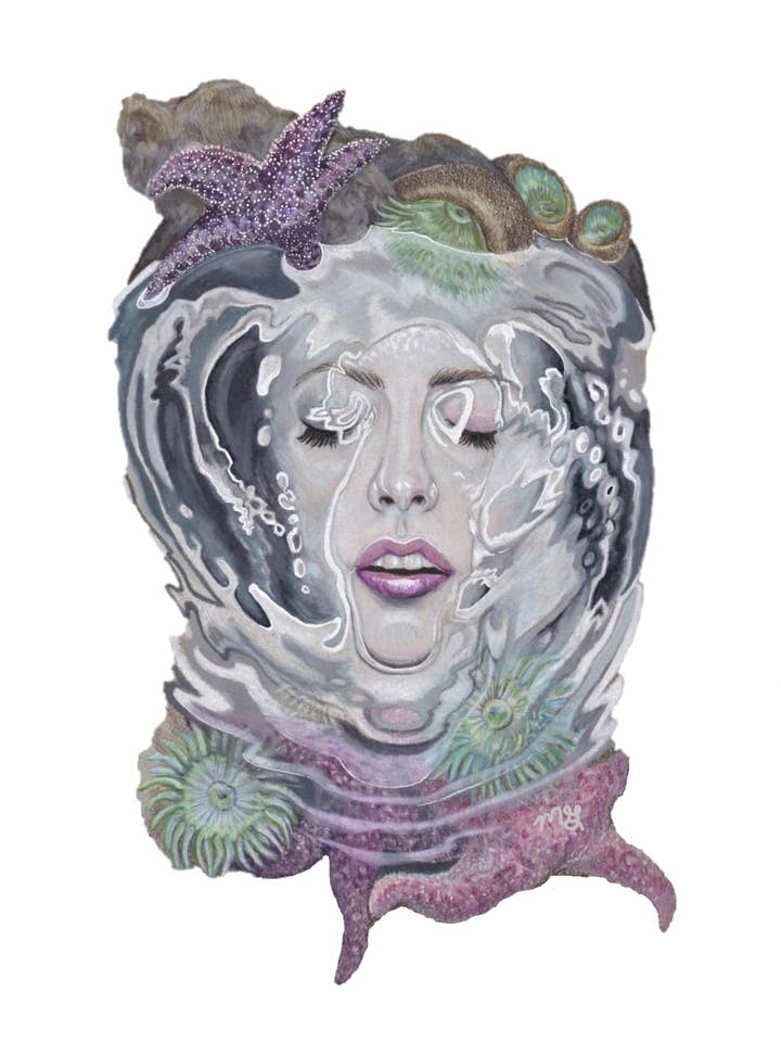 Tidepool Daydreams Art Print for wholesale by Megan Gray Art