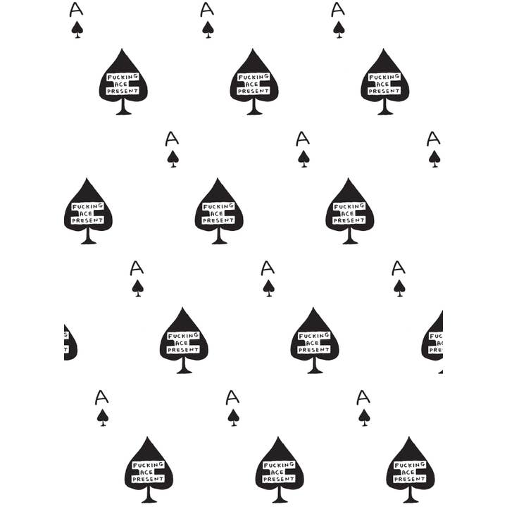 David Shrigley x Brainbox Candy – wholesale Omslagspapper – Roligt Presentpapper - Jävligt Bra - Paket med 2 Vikta Ark1