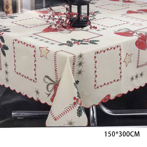 LA RUTA DE LAS IMPORTACIONES SL - Wholesale Tablecloth - Christmas Table Cloth 3 Sizes (N249)1