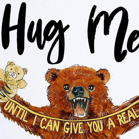 Liyana Studio – Engroshandel Tænker på dig kort – Hug Me Bear - Tænker på dig Card1