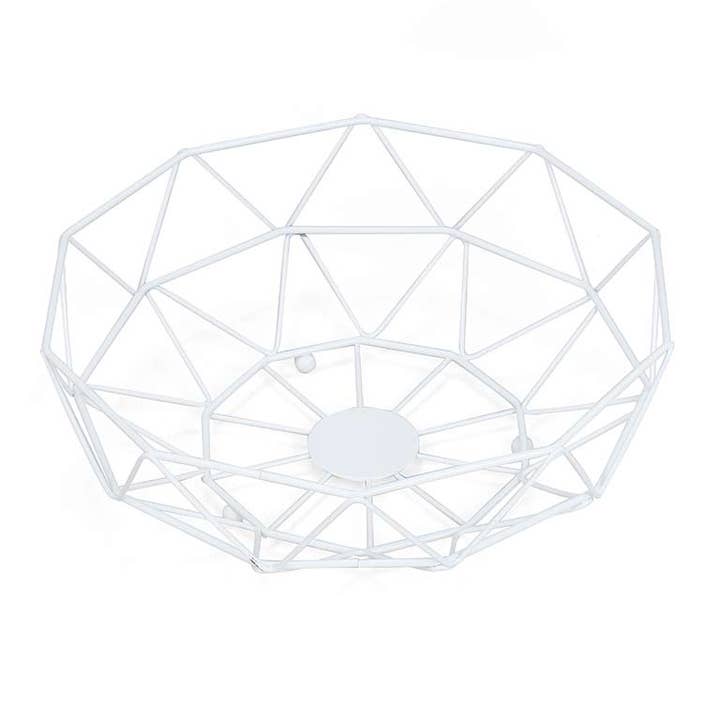 Witte fruitschaal voor wholesale door Aktual / Dekora Import S.A