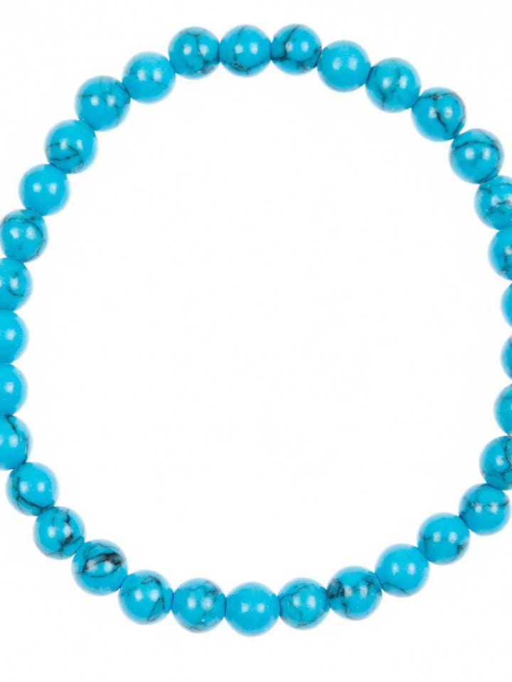 Turkis strækarmbånd B2049-6MM for engroshandel hos Ole