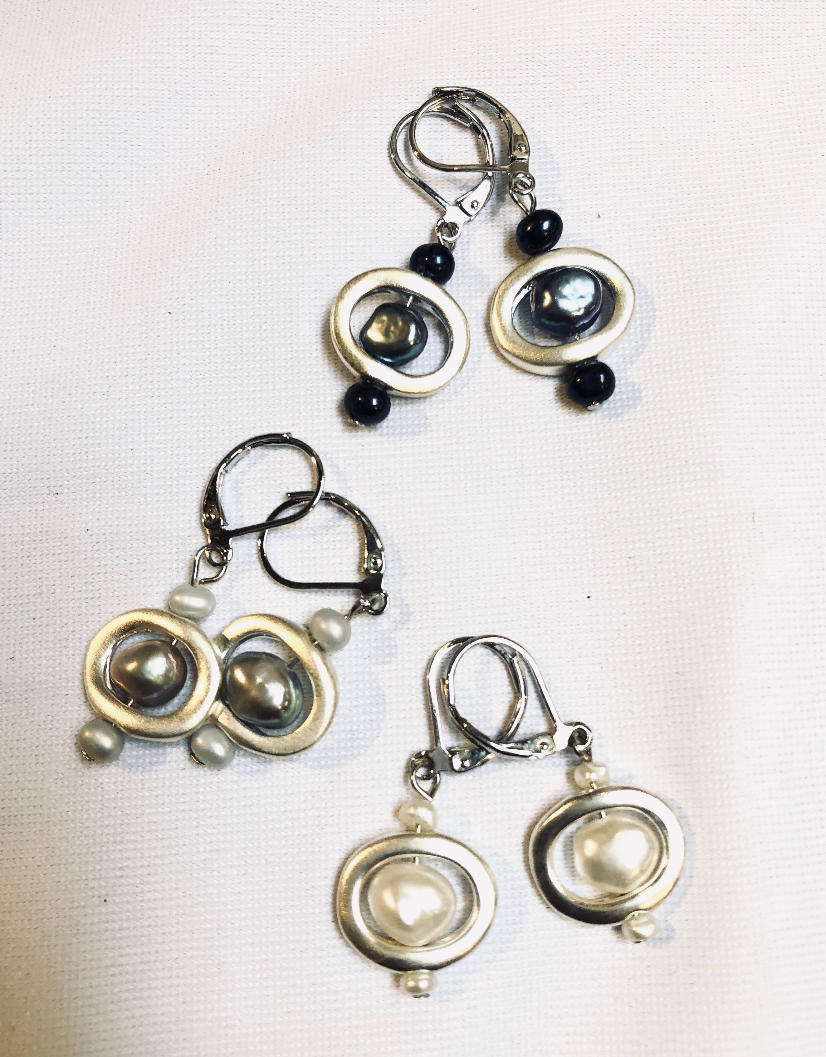 Studio G - Wholesale Dangle Earrings - #57E Brushed Bead Earring8