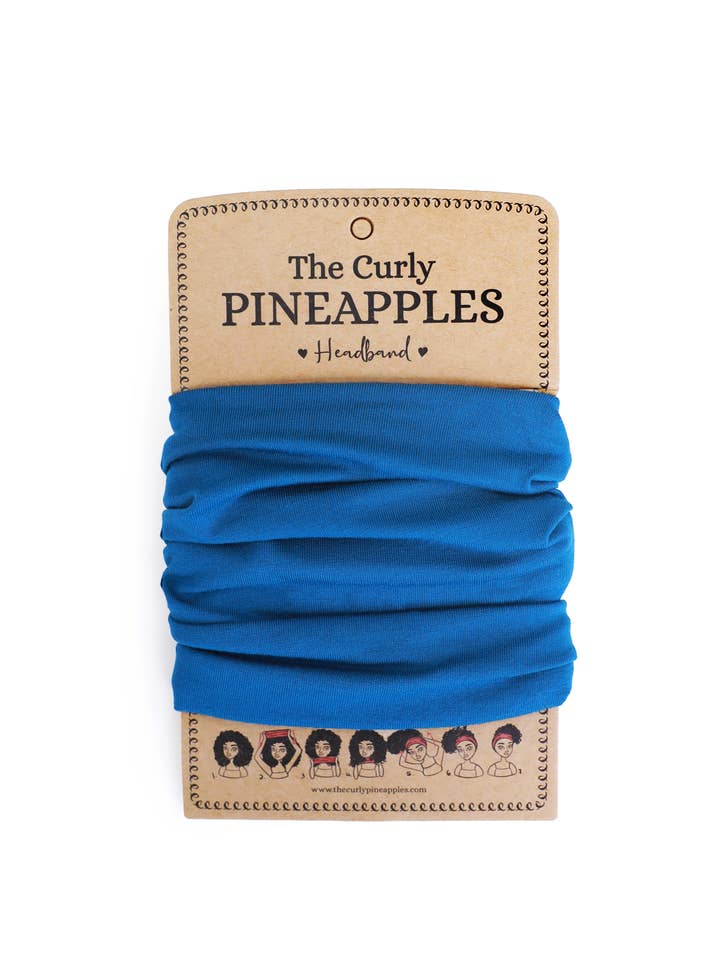 Bandana azul royal por atacado de The Curly Pineapples