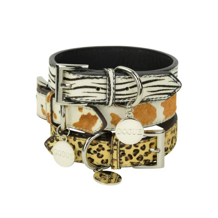 DOGUE - Wholesale Pet Collar - Dog - DOGUE Leather Animal Print Dog Collar