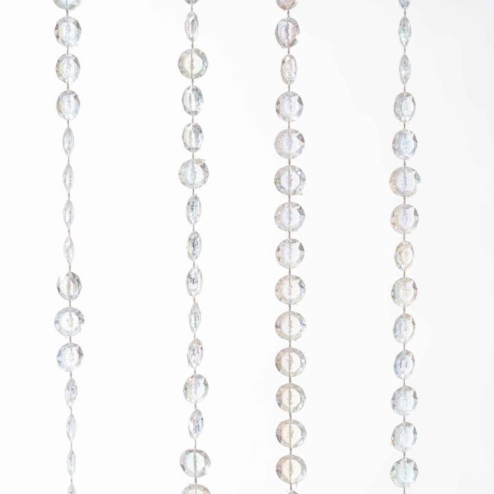 Portofino International Trading, USA - Wholesale Curtain - Crystal Beaded Curtain 35.5" x 71" - Clear Iridescent2