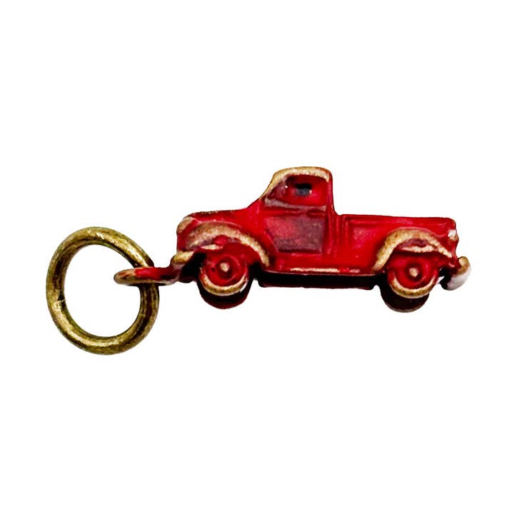 Vintage Pickup Truck Charm (with bracelet or necklace) for wholesale by Gleeful Peacock