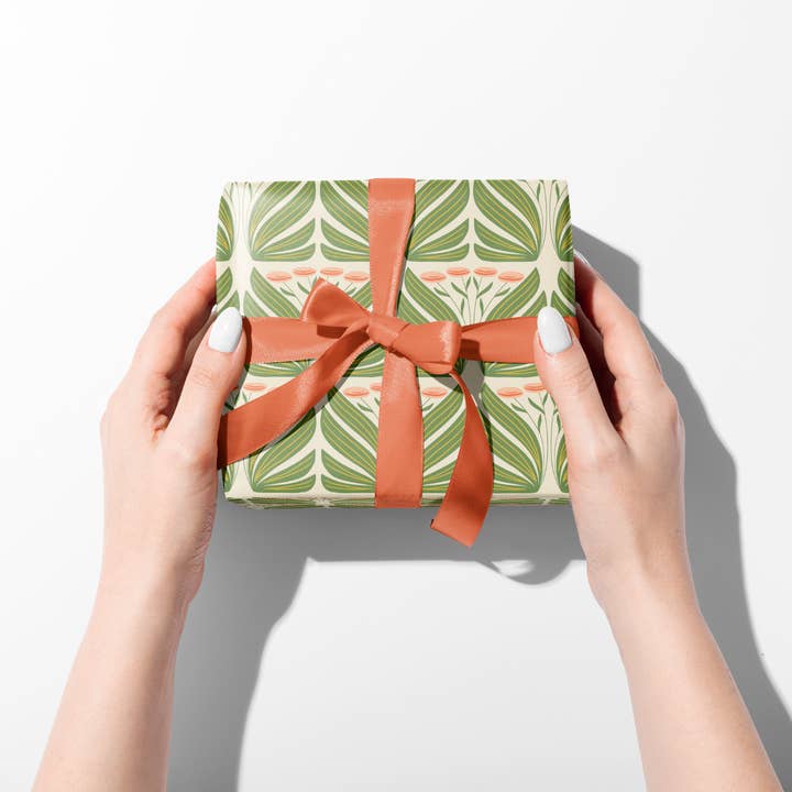 Rebecca Jane Woolbright - Wholesale Flat Wrap - Oma’s Garden Wrapping Paper – Botanical Gift Wrap (2 Sheets)2