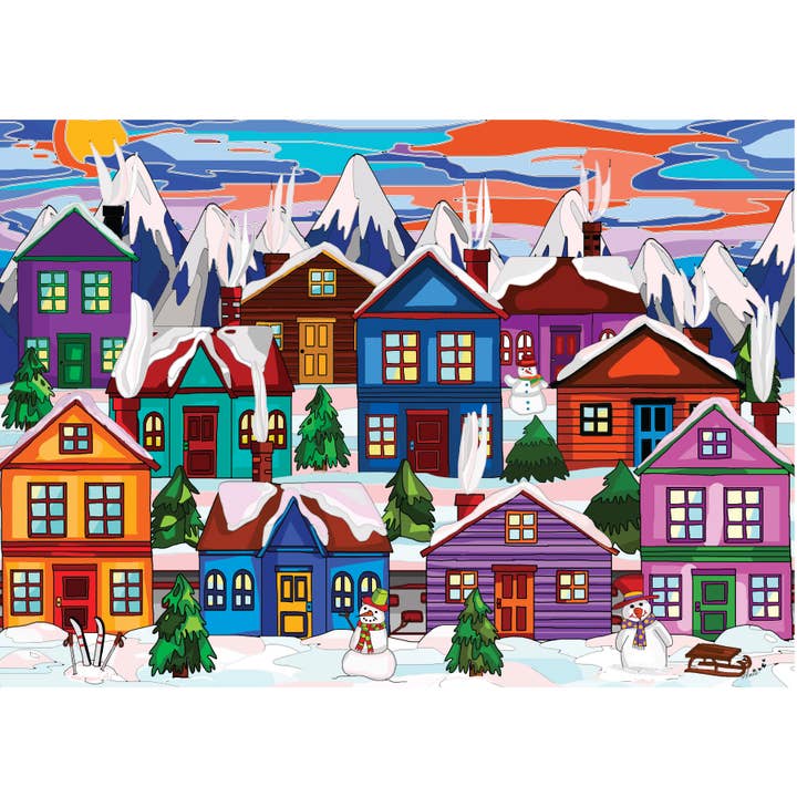 Snow Much Fun 1000pcs Jigsaw Puzzle for wholesale by JaCaRou Puzzles Inc.