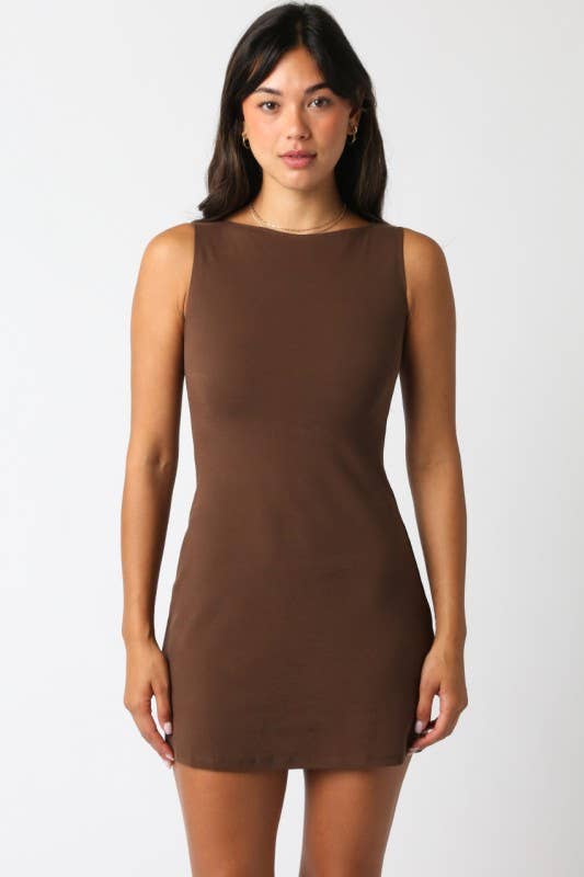 Olivaceous - Wholesale Dress - Women's - Helia Mini Dress5