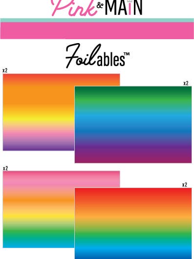 Bright Ombre Foilable Sheets for wholesale by Pink and Main