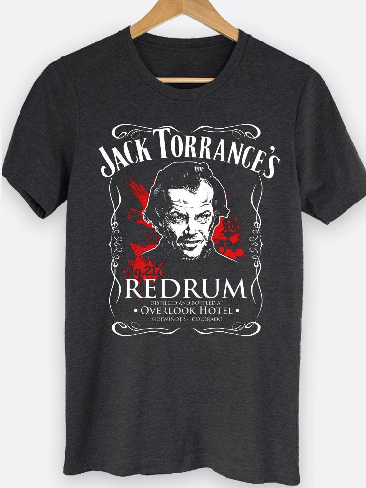 Johnny Threads - Wholesale Screen Printed T-Shirt - Unisex - Jack Torrance's RedRum The Shining Movie Graphic Tee Shirt 1