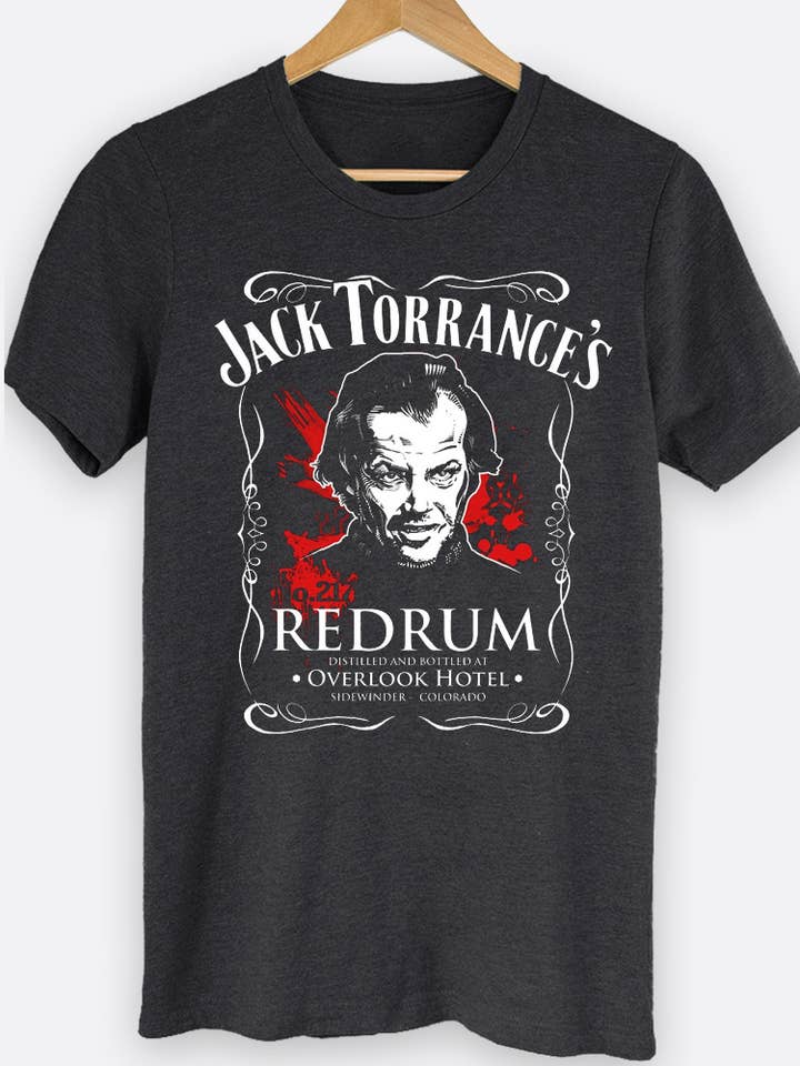 Johnny Threads - Wholesale Screen Printed T-Shirt - Unisex - Jack Torrance's RedRum The Shining Movie Graphic Tee Shirt 1