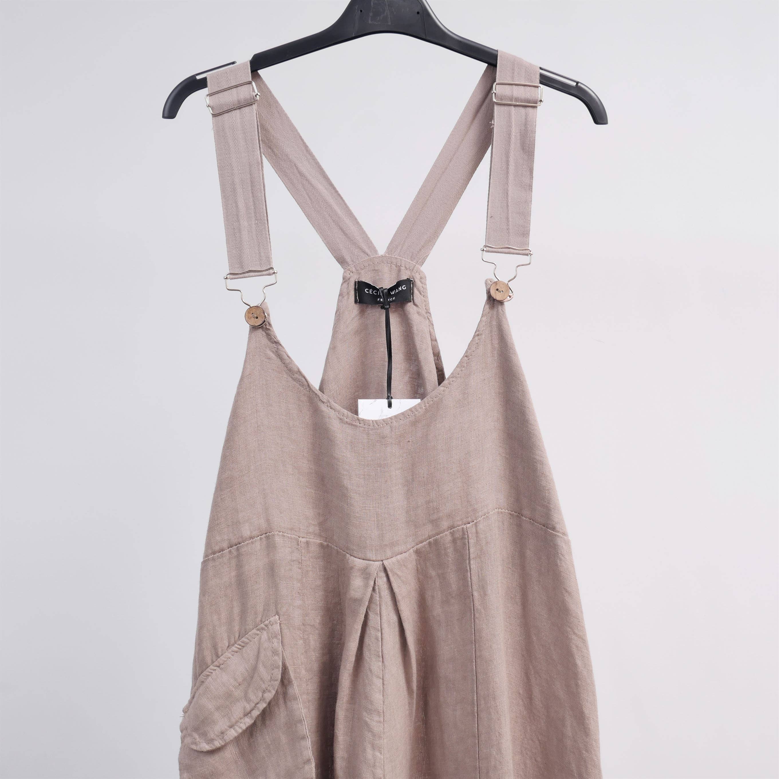 Cecile Wang - Wholesale Overalls - Women's - YX90420 linen jumpsuit5