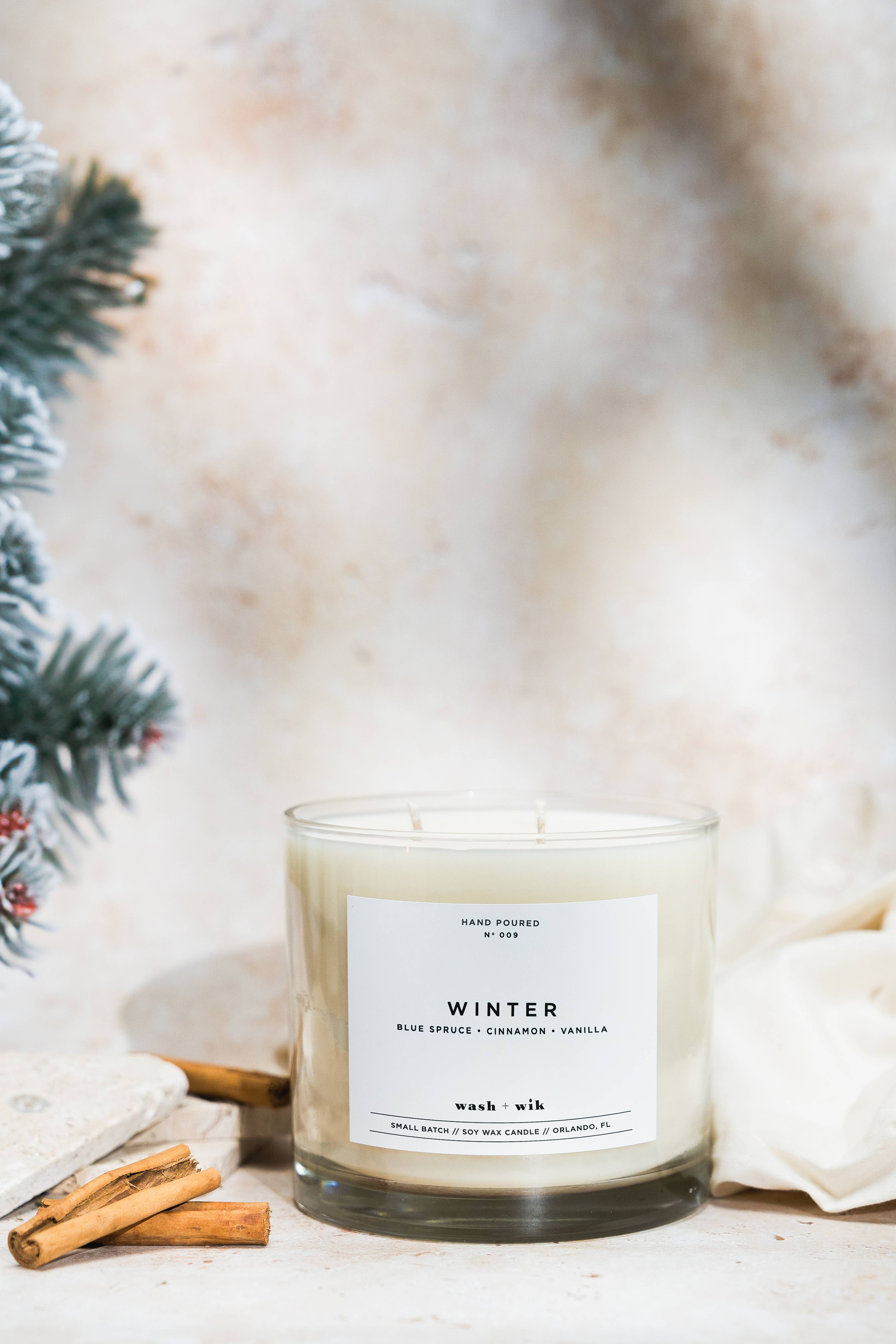 Wash and Wik - Wholesale Jar/Filled Candle - 3 Wick - 35oz Vessel - 2 Pound Soy Wax Candle by Wash + Wik5