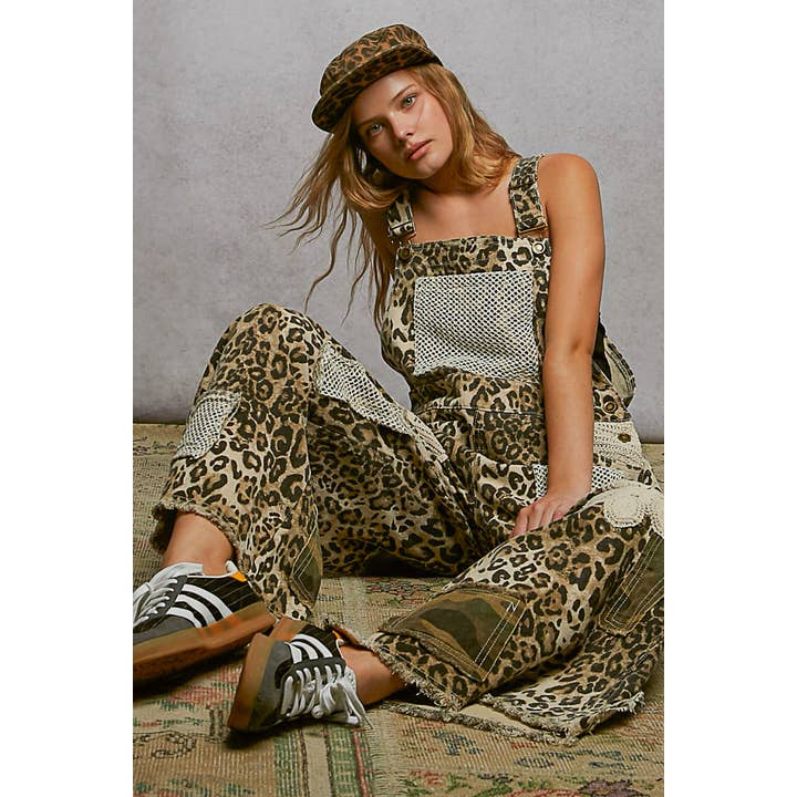 Crochet Contrast Patch Detail Chest Pocket Woven Overalls and other Purchase Wholesale hippie overalls. Free Returns & Net 60 Terms on Faire trending on Faire.