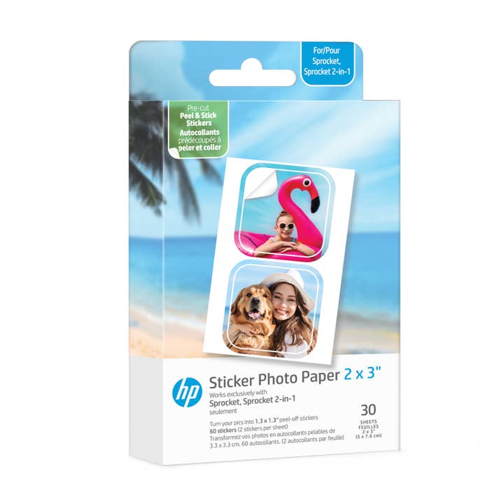 HP - Wholesale Sticker - Sprocket 2" x 3" Sticky-Backed Zink Photo Paper7