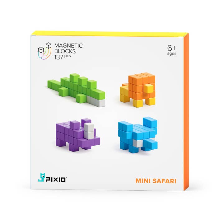 PIXIO Mini Safari - 137 pcs Magnetic Blocks Set for wholesale by PIXIO