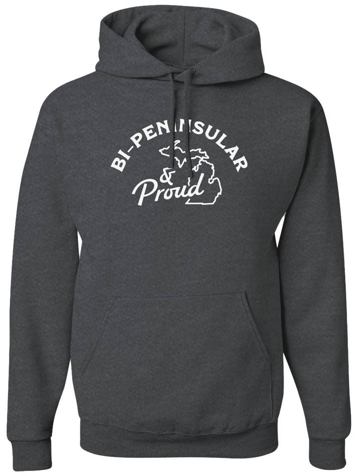 Michigan Awesome - Wholesale Hoodie - Unisex - Bi-Peninsular and Proud Hoodie1
