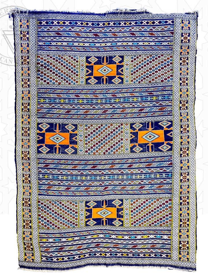 Flatweave kilim marokkansk tæppe for engroshandel hos Berbers Market