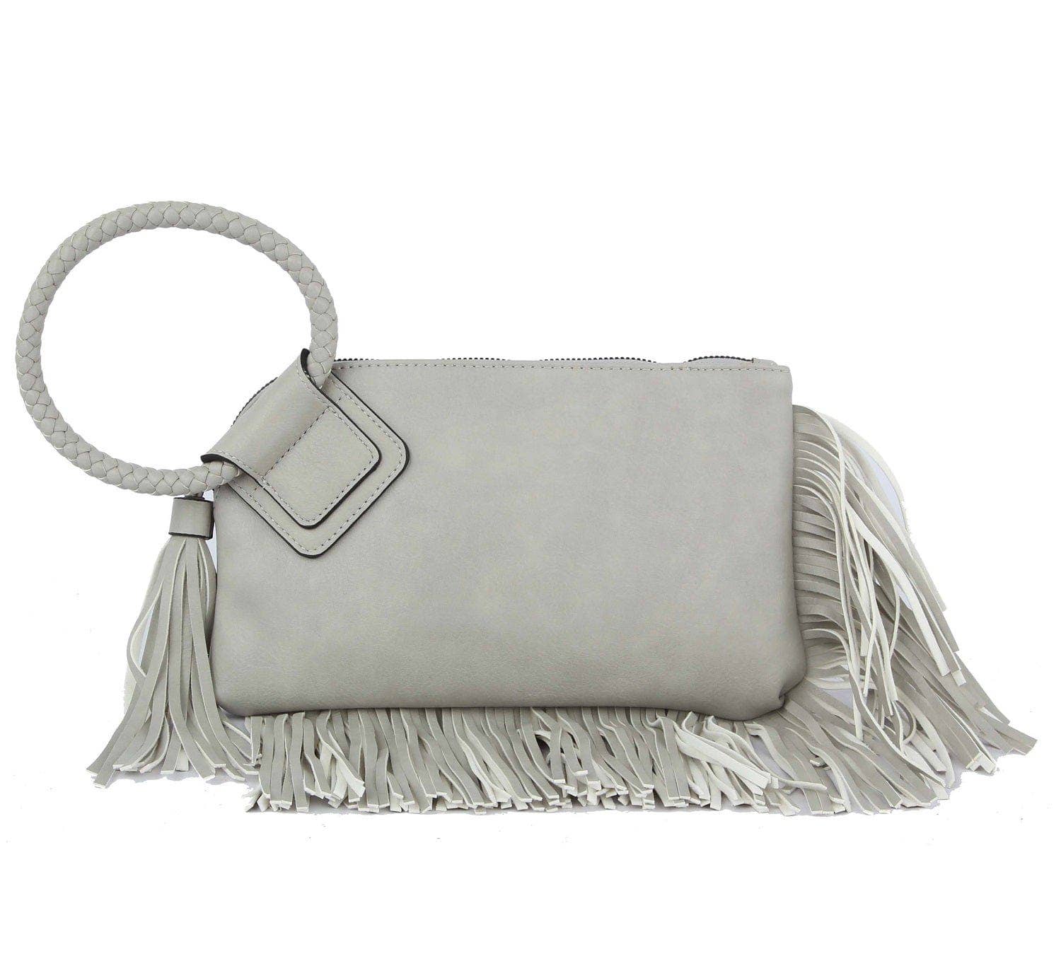 MiMi Wholesale - Wholesale Clutch Bag - Women's - JY0378 Fringe Soft Vegan Leather Wristlet/Clutch13