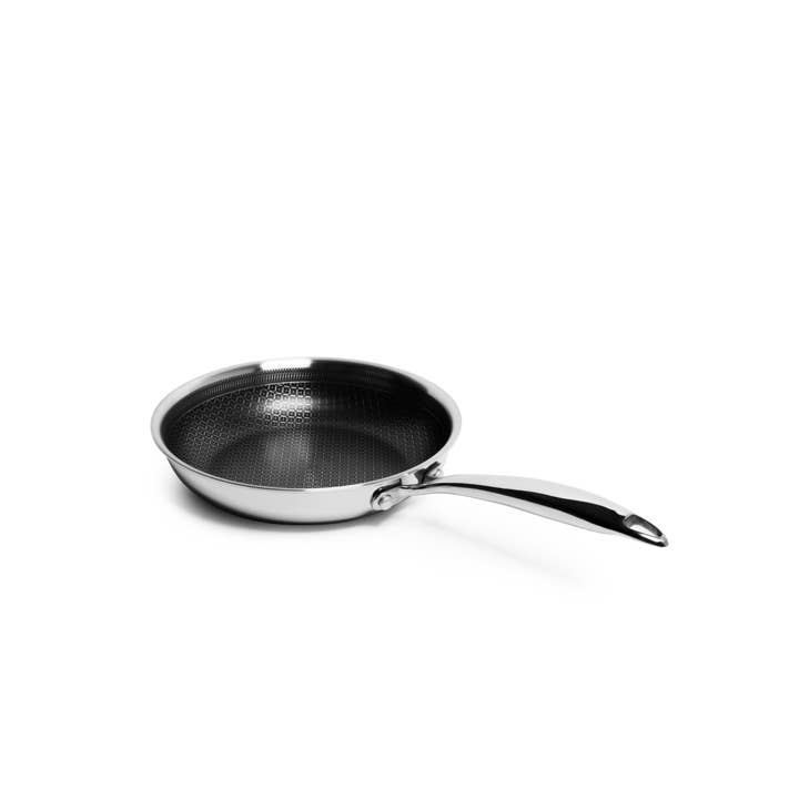 Lexi Home - Wholesale Pan - Diamond Oven Safe Stainless Steel Tri-Ply Frying Pans