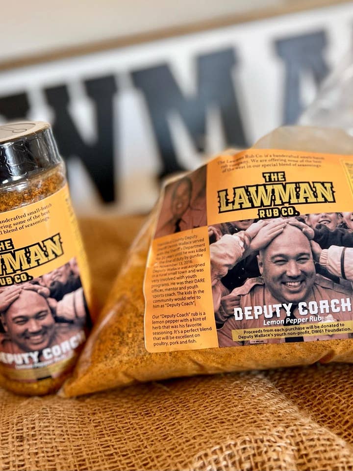 Deputy Coach- Lemon Pepper 5# bag for wholesale by The Lawman Rub Co