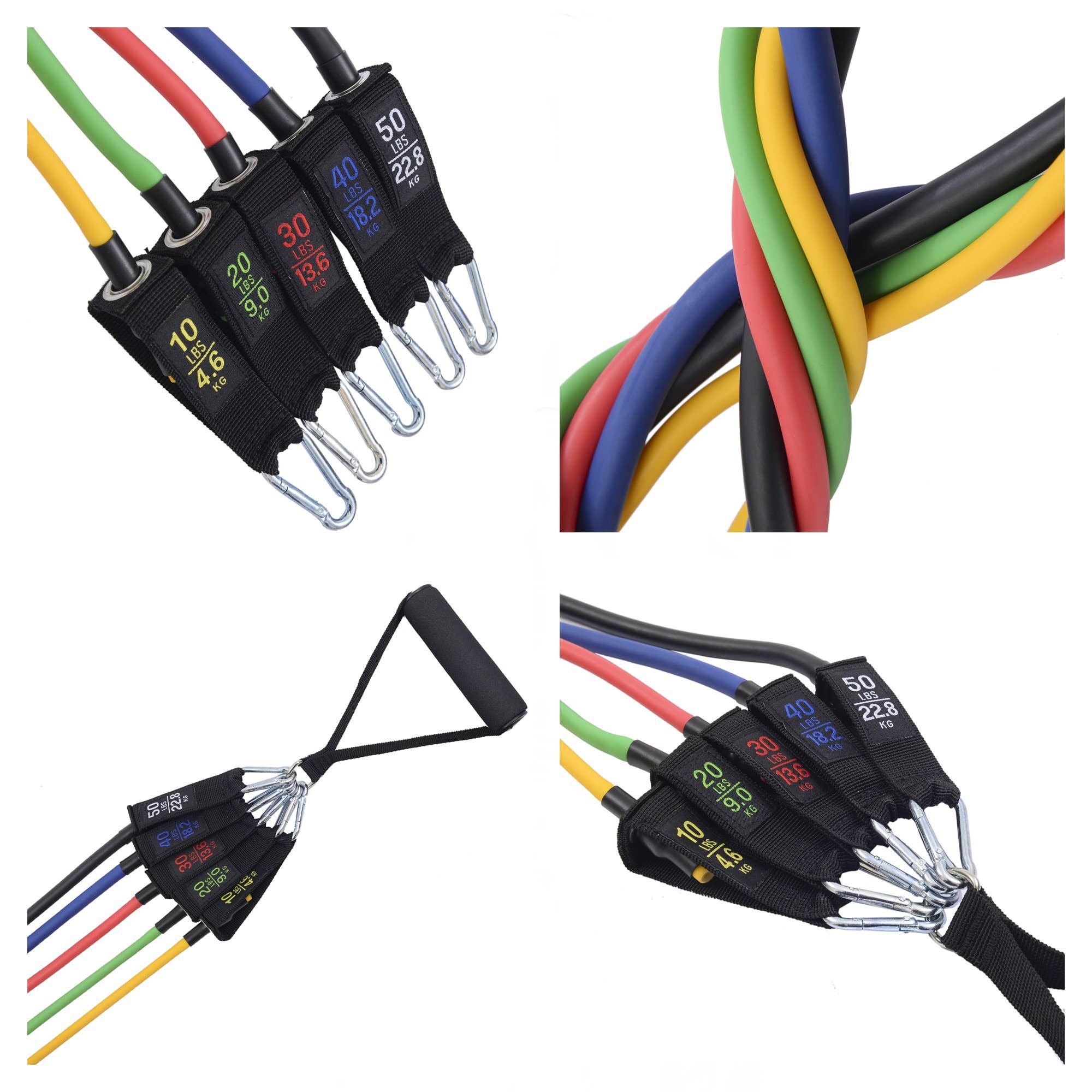 Alpine Swiss - Wholesale Fitness Equipment - Exercise Resistance Bands with Handles Workout Fitness Tube8