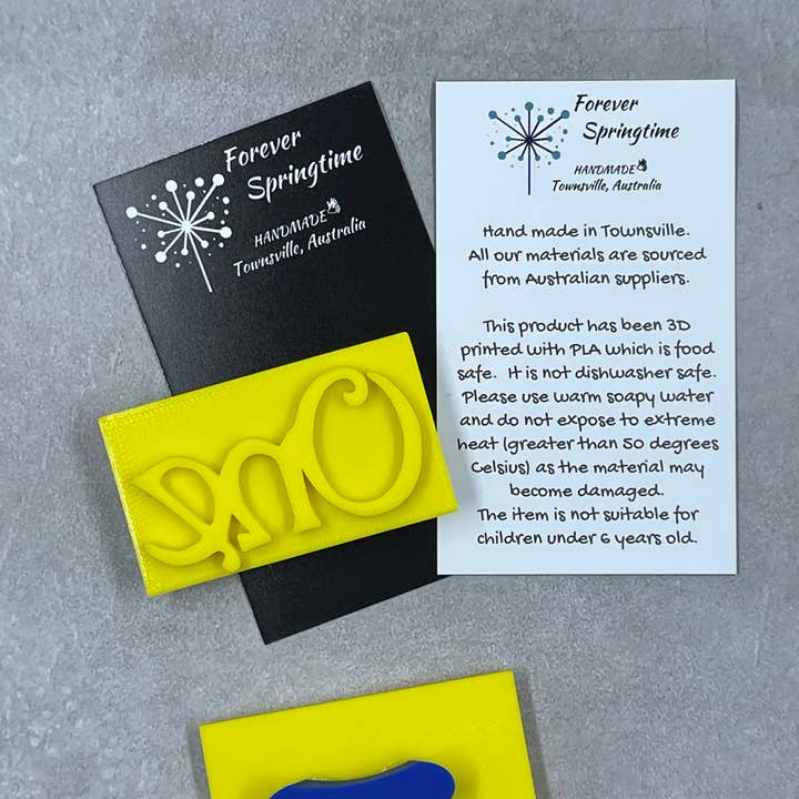 Forever Springtime - Wholesale Craft tool - Birthday ONE style 'B' Embosser Stamp for Fondant / Polymer Clay / Clay / Plasticine2