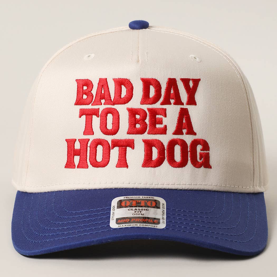 Fashion City - Wholesale Trucker Hat - Unisex - BAD DAY TO BE A HOT DOG Embroidered Trucker Hat 4