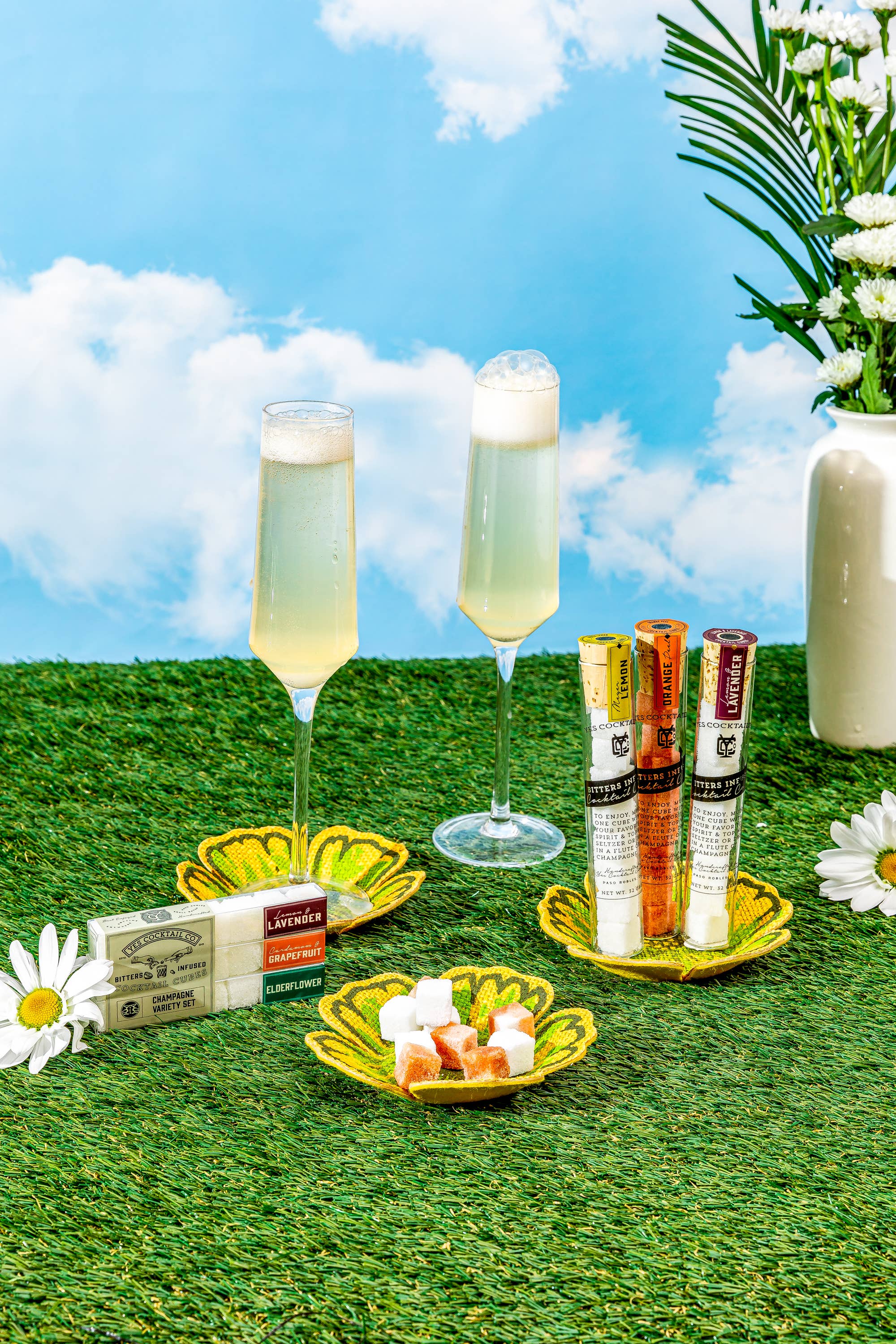 Yes Cocktail Co - Vente Mélange/sirop pour cocktails - Cubes infusés aux écorces d'orange, champagne et bitters pour cocktails4