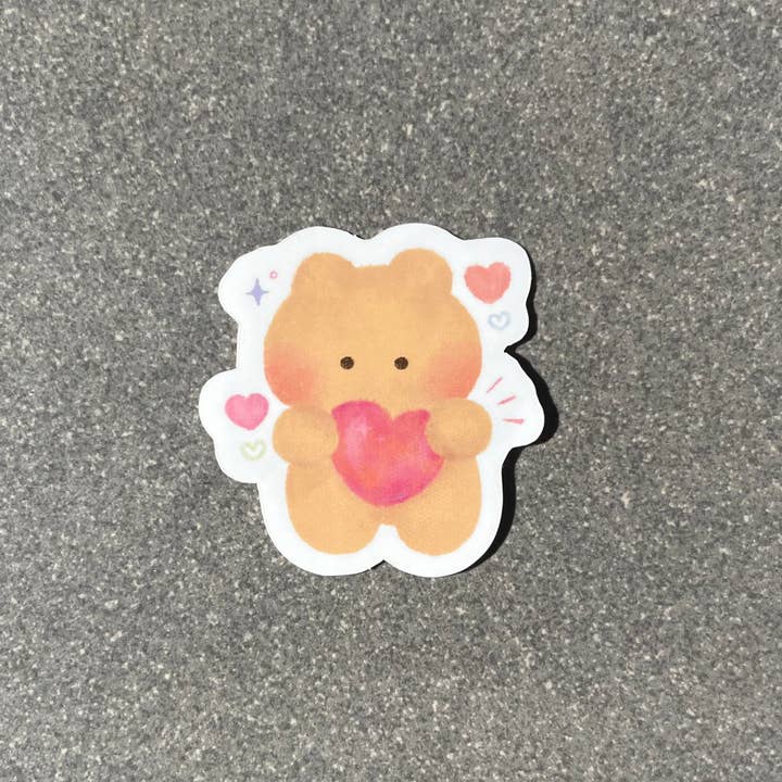 bear love waterproof sticker for wholesale by CXN ART