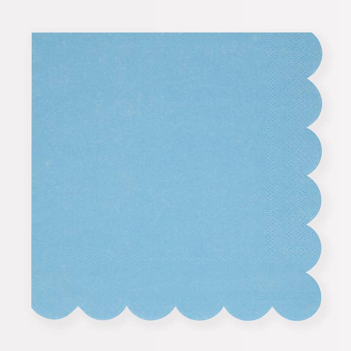 Cornflower Blue Small Napkins for wholesale by Meri Meri