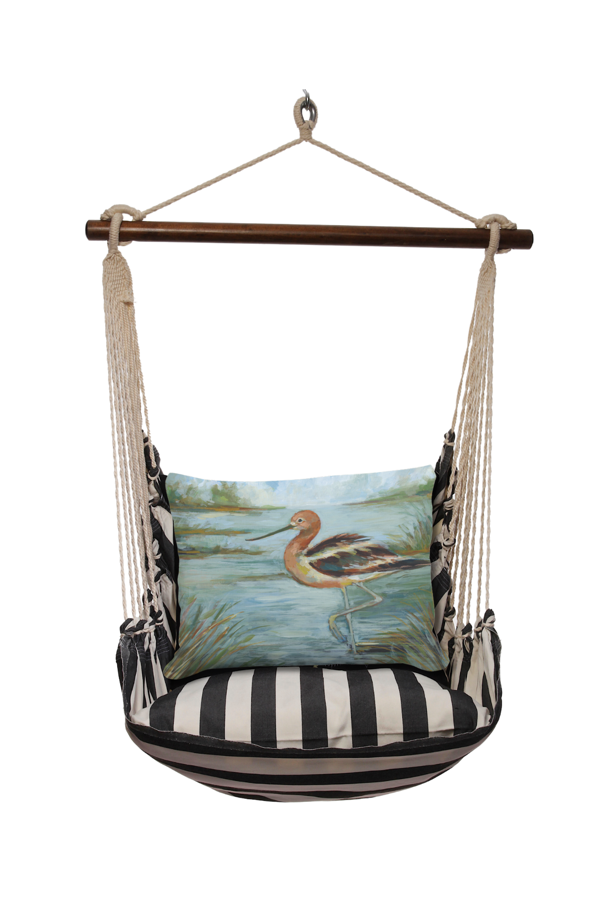 Magnolia Casual - Wholesale Swing Set - Hammock Swing 4-Piece Set indoor / outdoor - Black & White6