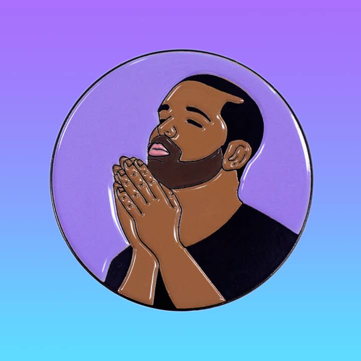 Doo Stuff - Wholesale Lapel Pin/Button - Bless Up • Drake Lapel Pin