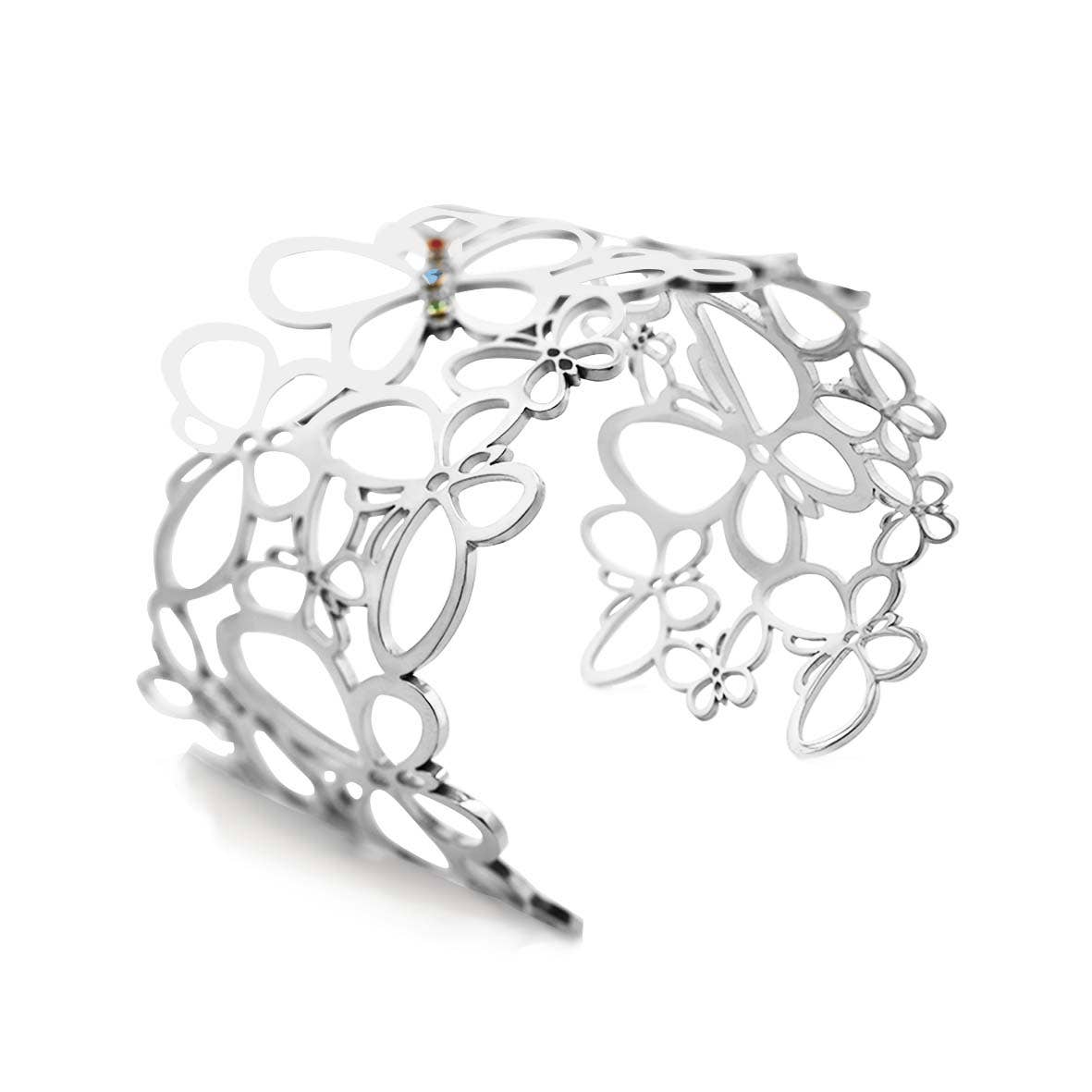 AMORINO SRL - Wholesale Cuff Bracelet - ADJUSTABLE SEMI-RIGID SLAVE BRACELET - WF24116A1083