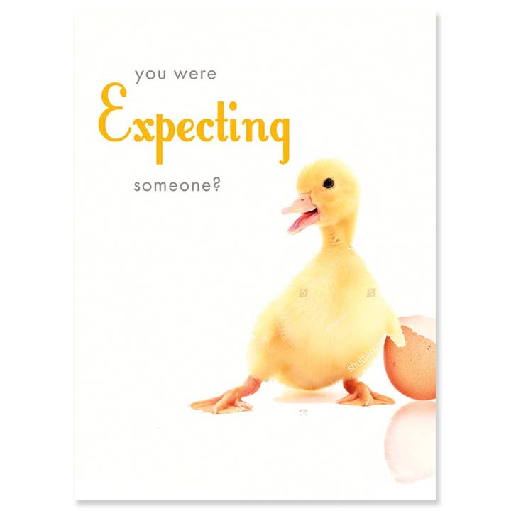 SWEETIE EXPECTING NEW BABY GREETING CARD 4.5 x 6.25" for wholesale by Calypso Cards LLC