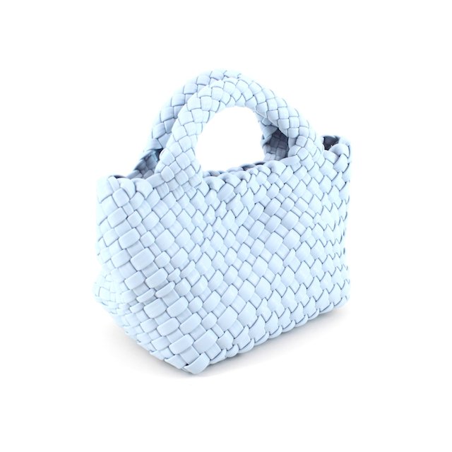 Pretty Persuasions - Wholesale Tote Bag - Women's - P24012 Small Woven Tote Crossbody Bag w/Cosmetic Pouch23